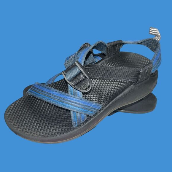 Chaco Blue Fabric Strap ZX1 Big Kids Sandals Size 4 - Picture 1 of 4
